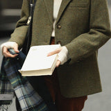 Blazer monopetto in misto lana