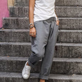 Pantaloni larghi da donna - Vita alta - Tessuto leggero e fluido - Comfort traspirante