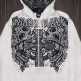 Felpa oversize con stampa mimetica retrò