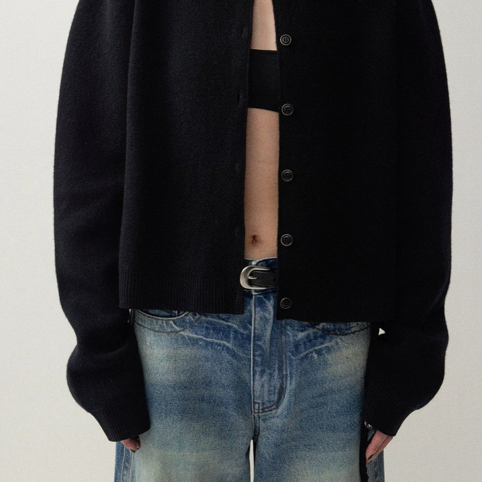 Cardigan morbido ma strutturato