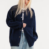 Cardigan a trecce dalla vestibilità rilassata