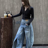 Jeans decostruiti lavati vintage