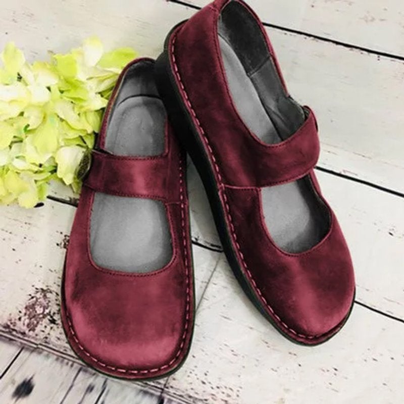 Scarpe Mary Jane da donna – Punta rotonda classica – Cinturino con fibbia – Suola comoda