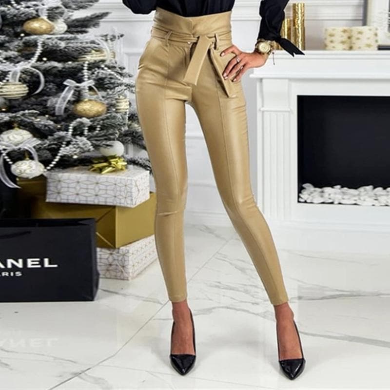 Pantaloni da donna - Vita alta - Taglio svasato - Eleganti e comodi