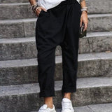 Pantaloni larghi da donna - Vita alta - Tessuto leggero e fluido - Comfort traspirante