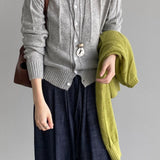 Cardigan in maglia di lana atmosferica