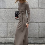 Completo due pezzi con top e gonna in maglia vintage