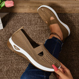 Sneakers slip-on da donna – Rete traspirante – Taglio basso – Suola ammortizzata