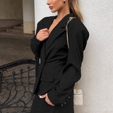 Blazer corto con vita stretta