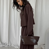 Completo due pezzi affusolato con cardigan scollo a V