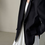 Blazer oversize con texture a nido d'ape