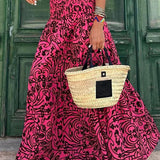 Gonna lunga bohémien da donna con stampa - Elegante e fluida