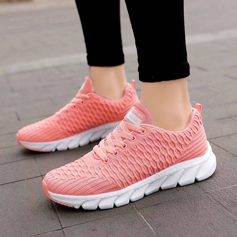 Sneakers da donna – Taglio basso – Rete traspirante – Soletta in memory foam – Lacci regolabili