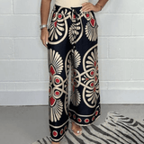 Pantaloni larghi da donna stampati - Comodi ed eleganti