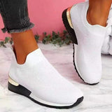 Sneakers da donna - Tessuto a maglia traspirante - Suola leggera e confortevole - Slip-on