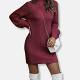 Abito a collo alto Marguerite | Abito elegante