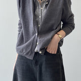 Cardigan a strati color block