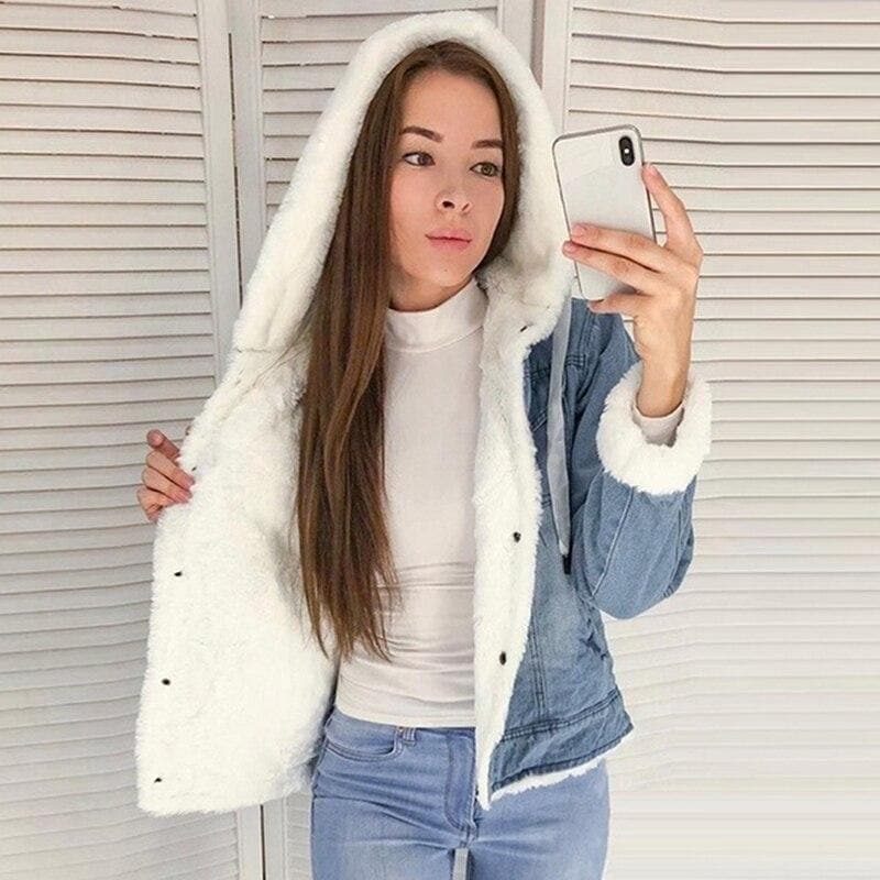 Hermina - Giacca con cappuccio elegante e di alta qualità