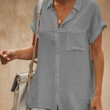 Jonna - Camicetta di alta qualità con taschino sul petto