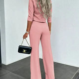 Completo da donna - Elegante tailleur pantalone - Vestibilità slim - Tessuto confortevole - Stile chic e moderno