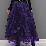 Gonna lunga in tulle a pois - Elegante e voluminosa