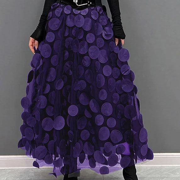 Gonna lunga in tulle a pois - Elegante e voluminosa