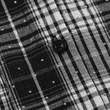 Camicetta casual scozzese in stile vintage