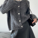 Cardigan in maglia slim fit con scollo a V