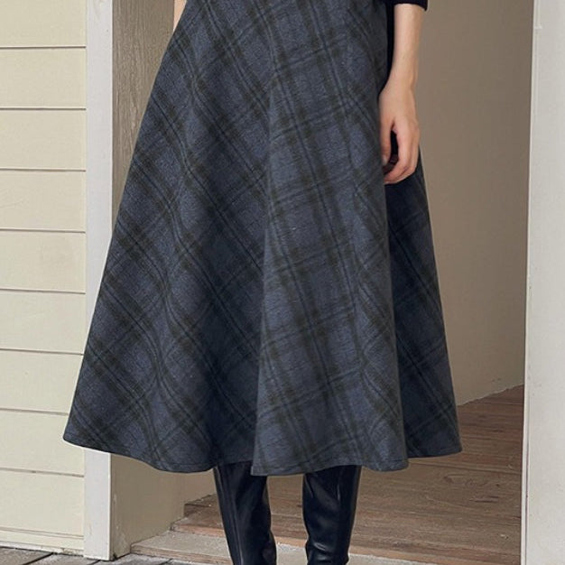 Gonna vintage in mohair rosso