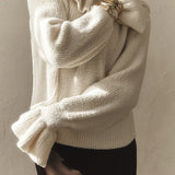 Camicetta vintage con maniche svasate e volant