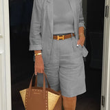 Camry - Elegante blazer e pantaloncini - Set due pezzi