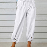 Pantaloni da donna - Vita alta - Vestibilità ampia - Eleganti e comodi