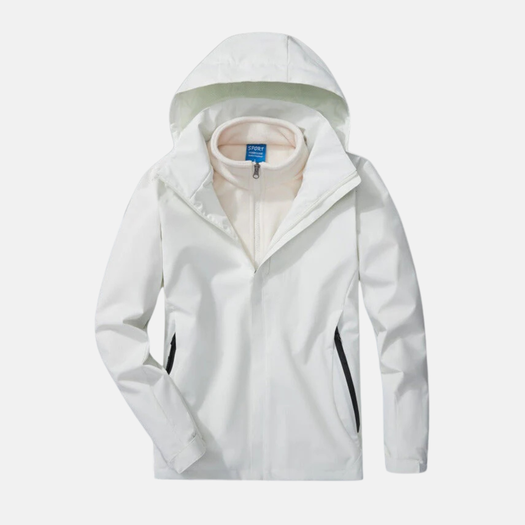 Completo due pezzi da donna - Tessuto resistente - Vestibilità comoda - Collo alto con cappuccio regolabile