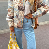 Giacca autunnale da donna in cotone vintage, elegante e comoda