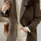 Blazer in misto lana tinta unita