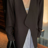Blazer casual nero oversize
