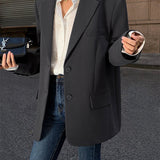 Blazer nero stile retrò ampio