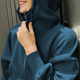 Felpa sportiva corta con cerniera