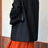 Blazer casual vintage a maniche lunghe