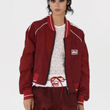 Giubbotto bomber retrò ricamato