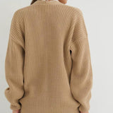 Cardigan tinta unita dalla vestibilità rilassata