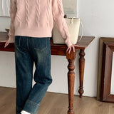 Cardigan a coste con fiocco scintillante