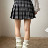 Gonna plissettata scozzese vintage