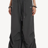 Pantaloni cargo militari grigi retrò Y2K