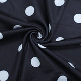 Completo due pezzi crop senza spalline a pois