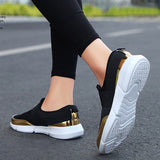 Sneakers da donna - Slip-On Comfort - Fascia elastica - Design casual moderno