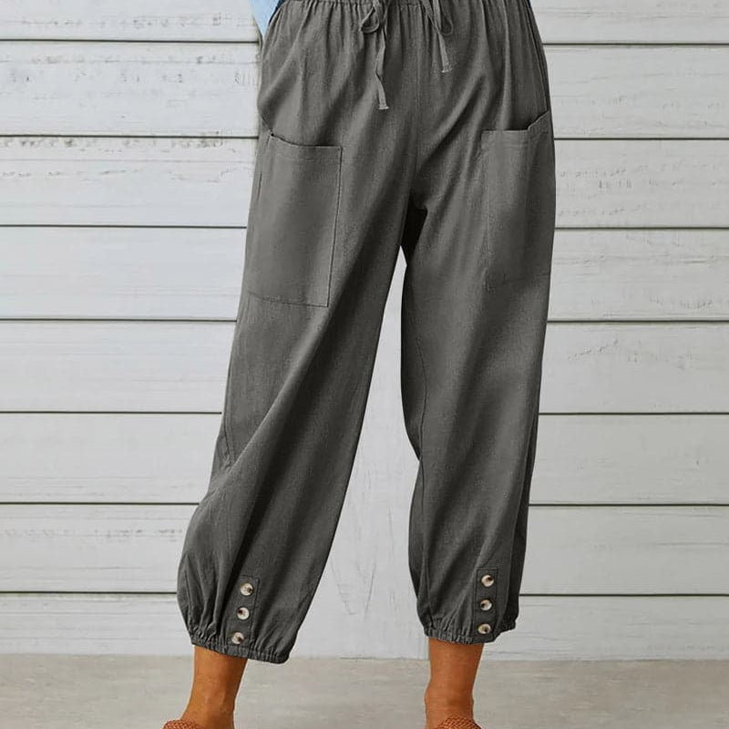 Pantaloni da donna - Vita alta - Vestibilità ampia - Eleganti e comodi