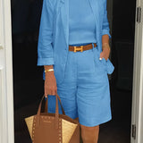 Camry - Elegante blazer e pantaloncini - Set due pezzi