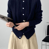 Cardigan in maglia di lana atmosferica