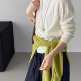 Cardigan in maglia di lana atmosferica